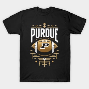 PURDUE Football Tribute - Football Purdure University Design Purdue Tribute - Football Player T-Shirt